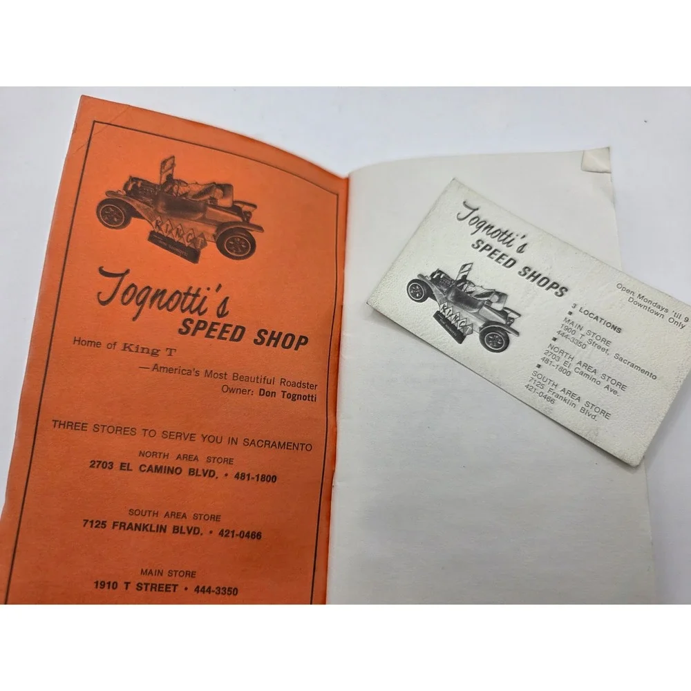 1970 CSRA Central State Racing Association Rule Book Tognotti Sacramento CA